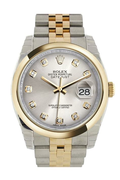 rolex datejust 36 silver diamonds|rolex datejust 36 all gold.